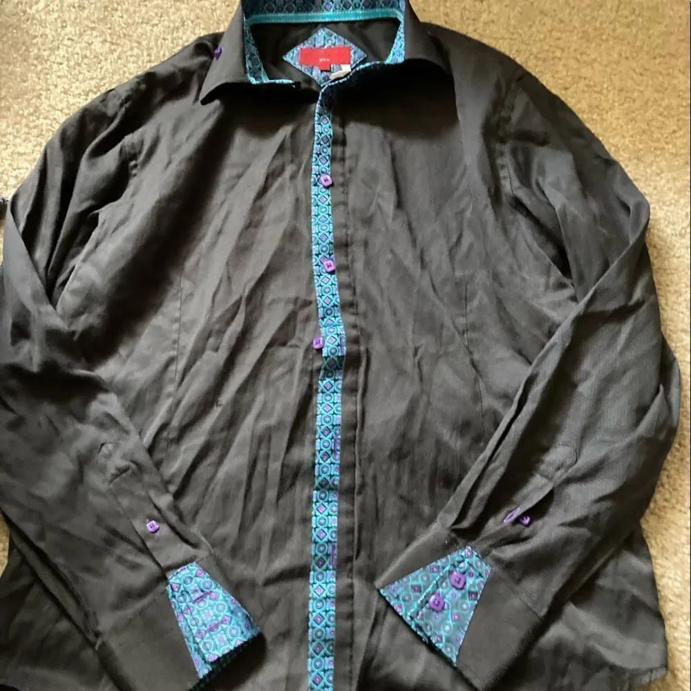 Mens Patroncito Black Dress Shirt